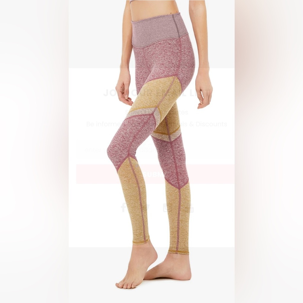 ALO Yoga AloSoft Sheila Legging Dragonfruit Heather/Carmel - Picture 2 of 13
